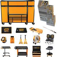 MEGAMOD Mechanics Tool Set in Premium Modular Foam Trays with Tool Storage & Shop Equipment, 1858 Pieces Meunier Outillage Industriel