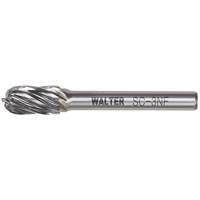 Double Cut Cylindrical Round Nose Carbide Burr, 1/2" Dia., 1" Depth of Cut Meunier Outillage Industriel