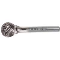 Double Cut Ball Shaped Burr, SD-3, 3/8" Dia., 1/4" Shank, 5/16" Depth of Cut Meunier Outillage Industriel
