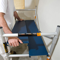 Mobile Work Scaffolding - Mini Scaffoldings, Aluminum Frame, 42" D x 48-1/2" H Meunier Outillage Industriel