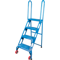 Portable Folding Ladder, 4 Steps, Perforated, 40" High VC438 | Meunier Outillage Industriel