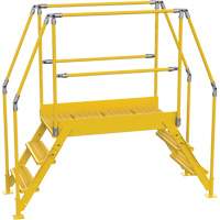 Crossover Ladder, 78-1/2" Overall Span, 30" H x 48" D, 24" Step Width VC444 | Meunier Outillage Industriel