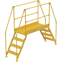 Crossover Ladder, 91 " Overall Span, 40" H x 48" D, 24" Step Width VC448 | Meunier Outillage Industriel