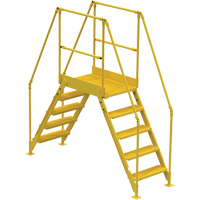 Crossover Ladder, 79 1/2" Overall Span, 50" H x 24" D, 24" Step Width VC450 | Meunier Outillage Industriel