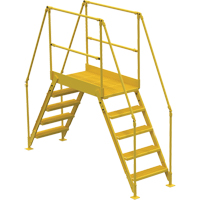 Crossover Ladder, 103-1/2" Overall Span, 50" H x 48" D, 24" Step Width VC452 | Meunier Outillage Industriel
