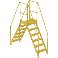 Crossover Ladder, 92" Overall Span, 60" H x 24" D, 24" Step Width VC454 | Meunier Outillage Industriel