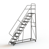 &eacute;chelles robustes en angle de s&eacute;curit&eacute;, 11 marches, Perfor&eacute;, Inclinaison 50°, Hauteur 110" Meunier Outillage Industriel