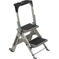 Tilt & Roll Step Stool Ladder, 2 Steps, 23" x 21" x 34.50" High Meunier Outillage Industriel