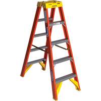 Twin Step Ladder, Fibreglass, 300 lbs. Capacity, 5' VD520 | Meunier Outillage Industriel