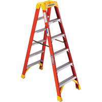 Twin Step Ladder, Fibreglass, 300 lbs. Capacity, 6' VD521 | Meunier Outillage Industriel