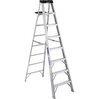 Step Ladder with Pail Shelf, 8', Aluminum, 300 lbs. Capacity, Type 1A VD561 | Meunier Outillage Industriel