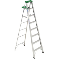 Step Ladder with Pail Shelf, 10', Aluminum, 225 lbs. Capacity, Type 2 VD567 | Meunier Outillage Industriel