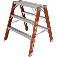 Buildman™ Step-up Workbench, 3' H x 34.75" W x 33.25" D, 300 lbs. Capacity, Fibreglass VD700 | Meunier Outillage Industriel