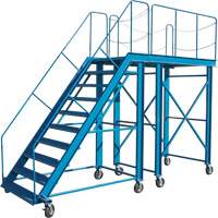 Snow Ladder, Steel, 10 Steps, 99" H, 85-1/2" D, 48" Step, Serrated Meunier Outillage Industriel