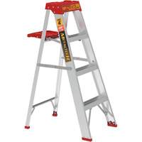 Step Ladder with Paint Tray, 4', Aluminum, 200 lbs. Capacity, Type 3 Meunier Outillage Industriel