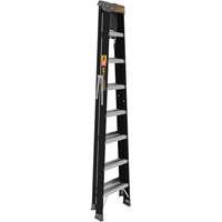 Step Ladder with Paint Tray, 8', Fibreglass, 250 lbs. Capacity, Type 1 Meunier Outillage Industriel