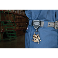 Super48™ Key Chains, Polycarbonate, 48" Cable, Belt Clip Attachment TLZ008 | Meunier Outillage Industriel