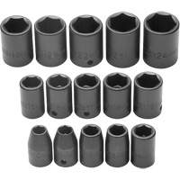 Jeu de douilles, Chocs, Prise 1/2", 6 pans Meunier Outillage Industriel