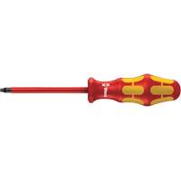 Insulated Square Plus Screwdriver, #2 Tip, Round, 8-1/16" L, Plastic Handle Meunier Outillage Industriel