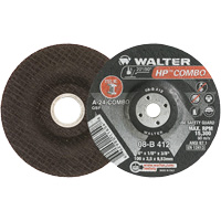 HP Combo Depressed Center Combination Wheel, 4" x 1/8", 3/8" Arbor, Type 27 Meunier Outillage Industriel
