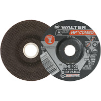 HP Combo Depressed Center Combination Wheel, 4" x 1/8", 5/8" Arbor, Type 27 Meunier Outillage Industriel