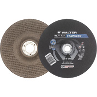 Stainless Steel Depressed Centre Grinding Wheels, 9" x 1/8", 7/8" Arbor, Type 27 Meunier Outillage Industriel