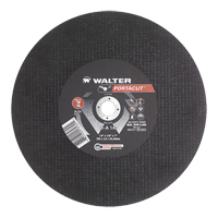 Meule &agrave; tronçonner rapide en acier inoxydable Portacut, 14" x 1/8", Arbre de 1", Type 1, Oxyde d'aluminium, 5400 Tr/min Meunier Outillage Industriel
