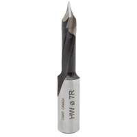 Through-Hole Carbide Tipped Drill, 7 mm Diameter Meunier Outillage Industriel