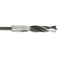 Brad Point, Wood Drills, 1", 8-5/8" Length, 1/2" Shank Meunier Outillage Industriel