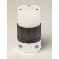 Grounding Straight Blade Connector, 5-15R, Nylon Meunier Outillage Industriel