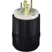 3-Pole 4-Wire Grounding Locking Plug, Nylon, 20 Amps, 250 V, L15-20P XA893 | Meunier Outillage Industriel