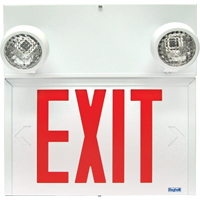 Stella Combination Signs - Exit, LED, Hardwired, 12-1/8" L x 12-1/2" W, English XB929 | Meunier Outillage Industriel