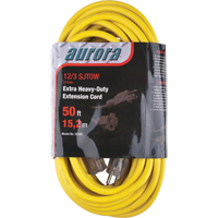 Outdoor Vinyl Extension Cord with Light Indicator, SJTOW, 12/3 AWG, 15 A, 50' XC495 | Meunier Outillage Industriel