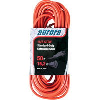 Extension Cord, Indoor/Outdoor, SJTW, 16/3 AWG, 13 A, 50' Meunier Outillage Industriel