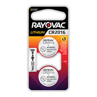 CR2016 Lithium Coin Cell Batteries, 3 V XG859 | Meunier Outillage Industriel