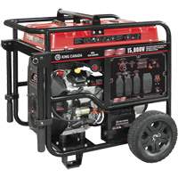 V-Twin Gasoline Generator, 15000 W Surge, 12500 W Rated, 120 V/240 V, 40 L Tank Meunier Outillage Industriel