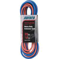 TPE-Rubber Extension Cord with Light Indicator, All-Weather, SJEOW, 14/3 AWG, 15 A, 3 Outlet(s), 25' Meunier Outillage Industriel