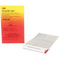ScotchCode™ Pre-Printed Wire Marker Book XH305 | Meunier Outillage Industriel