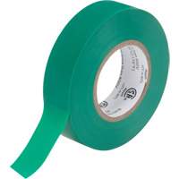 Electrical Tape, 19 mm (3/4") x 18 M (60'), Green, 7 mils XH384 | Meunier Outillage Industriel
