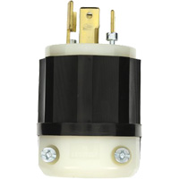 Industrial Grade Locking Plug, Nylon, 30 Amps, 347 V/600 V, L20-30P XH542 | Meunier Outillage Industriel