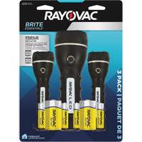 Brite Essentials™ Flashlight Pack, LED, 40/26 Lumens, D/AA Batteries XH632 | Meunier Outillage Industriel