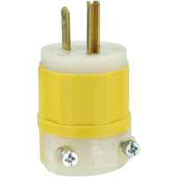 Industrial Grade Straight-Blade Plug, Impact Modified Nylon, 15 A, 125 V XI072 | Meunier Outillage Industriel