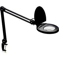 Adjustable Magnifier Lamp, 5 Diopter, LED Light, 47" Arm, C-Clamp, Black XI488 | Meunier Outillage Industriel