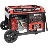 Electric Start Gas Generator with Wheel Kit, 12000 W Surge, 9000 W Rated, 120 V/240 V, 31 L Tank XI538 | Meunier Outillage Industriel