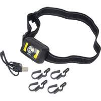 Headlamp, LED, 350 Lumens, 2 Hrs. Run Time, Rechargeable Batteries Meunier Outillage Industriel