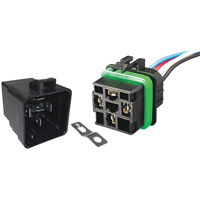 Weather-Resistant Sealed Relay & Pigtail Combo Pack, Mini-Breaker, 30 Amps, 24 V Meunier Outillage Industriel