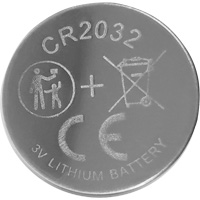 CR2032 Lithium Battery, 3 V Meunier Outillage Industriel