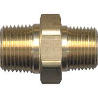 Reducing Hex Nipple, Brass, 1/4" x 1/8", NPT x NPT Meunier Outillage Industriel