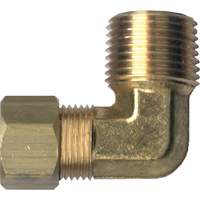 90° Pipe Elbow, Tube x Male Pipe, Brass, 1/8" x 1/8" YA758 | Meunier Outillage Industriel