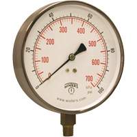 Contractor Pressure Gauge, 4-1/2" , 0 - 100 psi, Bottom Mount, Analogue Meunier Outillage Industriel